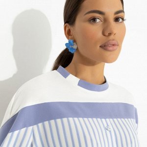 Свитшот комбинированный, Всплеск эмоций (blue)