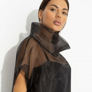 Платье с накидкой из органзы, Ты не в тренде, ты – тренд (2 в 1)