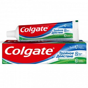 Колгейт зуб.паста Тройное Действие Натуральная мята 100мл и/у	Colgate Palmolive(Ch