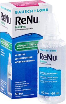 Раствор универсал. ReNu Multi Plus 60мл и/у (контейнер д/контактн. линз)	Бауш энд Ломб/Bausch