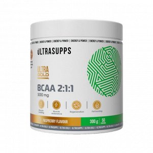 Аминокислоты BCAA ULTRASUPPS Ultra Gold BCAA 2:1:1 - 300 гр