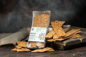 Галетики. С семечками кунжута, подсонечника и льна (зерновые) 130г (1х25шт) (#8) Россия  (шк 9122)