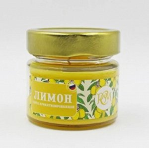 Свеча в банке "Лимон" 14ч 6х6см
