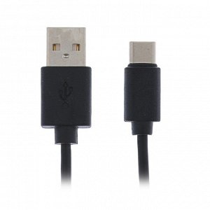 Кабель "Гарнизон", Type-C - USB, 2А, 1.8 м, черный