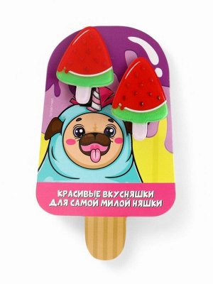 Заколки для волос детские «Красивые вкусняшки», 2 шт., 3x1.5 см