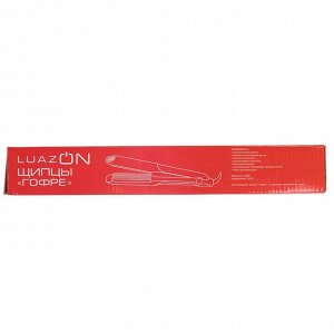 Щипцы-гофре LuazON LW-19, 40 Вт, алюминиевое покрытие, 100 х40 мм, 220 °C, желтые