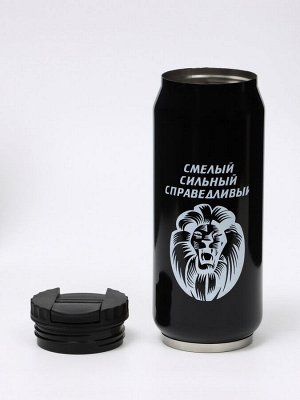 Термокружка, 400 мл, «Смелый», сохраняет тепло 8 ч, 7.6x19.3 см
