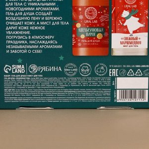 Подарочный набор URAL LAB «Мишка»: гель для душа 100 мл и мист для тела 75 мл