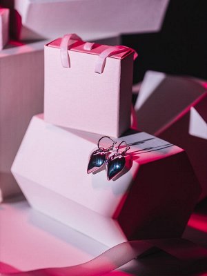 Серьги металл «Сердце» пленительность мини, цвет серебро