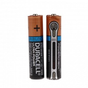 Батарейка алкалиновая Duracell Ultra Power, AAA, LR03-2BL, 1.5В, 2 шт.