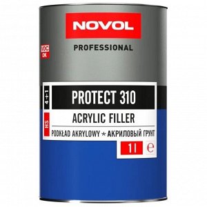 Грунт акриловый NOVOL Professional Protect 310 HS 4+1, серый, для различных материалов, 1л, арт. 37111