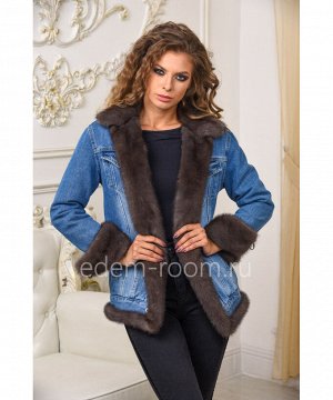 Куртка - джинсовая с мехом Артикул: AL-123-70-SB-N