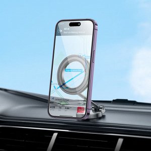 NEW ! PREMIUM Магнитный автомобильный держатель HOCO H51 Advantage на панель под MagSafe