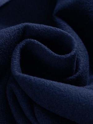 Парка спортивная мужская с капюшоном softshell темно-синего цвета 9565TS
