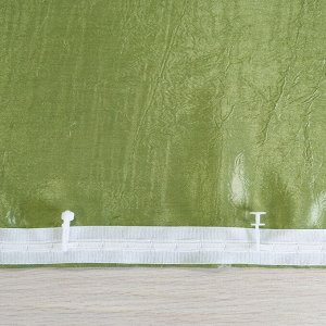 Комплект портьер для кухни Тергалет зеленый 135*180*2шт