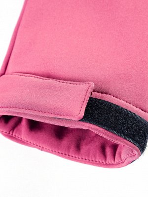 Ветровка спортивная женская с капюшоном softshell розового цвета 9566R