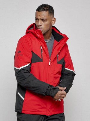 Горнолыжный костюм мужской зимний красного цвета 6319Kr
