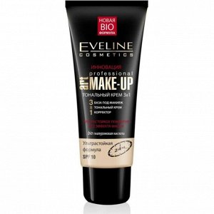 Тональный крем 3в1 SPF 10 серии Art PROFESSIONAL MAKE-UP, светло-бежевый, 30мл