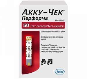 Тест-полоски Акку-Чек Перформа (Accu-Chek Performa) №50	Рош Диабетс Кеа/Рош
