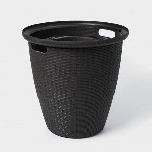 Кашпо для цветов со вставкой Rattan, 50 л (27 л), МИКС