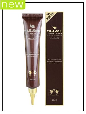 Крем для кожи вокруг глаз c муцином улитки Christian Dean Eye Cream Vital Snail, 40 мл