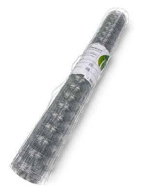 Сетка оцинкованная сварная 1 х 10 м, ячейка 50 х 50 мм, d=0,7 мм, металл Greengo