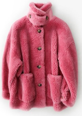 Пальто Пальто, оформленное длинными рукавами и карманами спереди, овечья шерсть/полиэстер. Размер (обхват груди 120см, длина рукава 57см, длина изделия 70см): free size