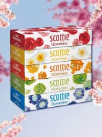 Салфетки Crecia &quot;Scottie Flowerbox&quot; двухслойные 5 упаковок