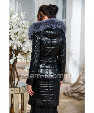 Зимнее пальто из эко-кожиАртикул: EN-867-2-105-CH_CH