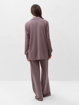 Костюм женский (рубашка, брюки, топ) KAFTAN Base, кофейный