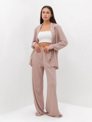 Костюм женский (рубашка, брюки, топ) KAFTAN Base, пудровый