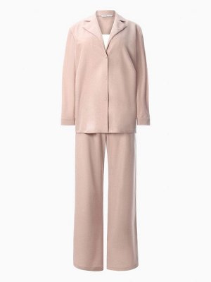 Костюм женский (рубашка, брюки, топ) KAFTAN Base, пудровый