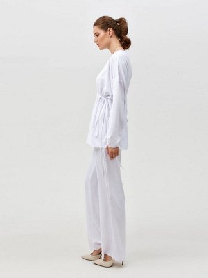 Костюм женский (туника, брюки) MINAKU: Casual Collection, белый