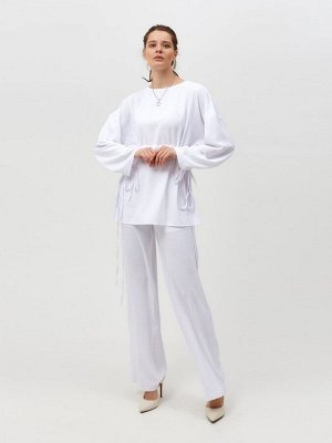 Костюм женский (туника, брюки) MINAKU: Casual Collection, белый
