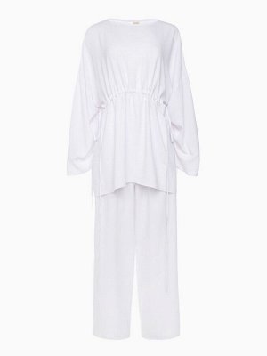 Костюм женский (туника, брюки) MINAKU: Casual Collection, белый