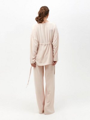 Костюм женский (туника, брюки) MINAKU: Casual Collection, бежевый