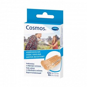 Пластырь Cosmos® water-resistant (водоотталкивающ) н/стер. 2 размера №20 и/у (арт.535123)	Пауль Хартманн/Paul