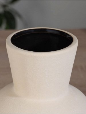 Ваза «Олвен», d=9.5 см, 14x13.5 см, керамика, бежевая