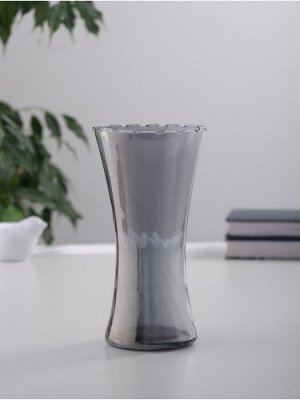Ваза «Агнес», талия, 19.5*10 см, стекло, серая