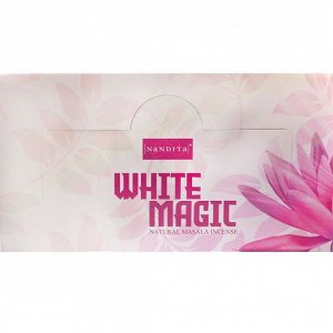 Nandita прямоуг. благовония White Magic БЕЛАЯ МАГИЯ 15гр. блок 12 шт.