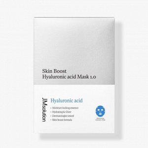JM SOLUTION SKIN BOOST HYALURONIC ACID MASK 1.0 30ml*10ea Увлажняющая тканевая маска с гиалуроновой кислотой