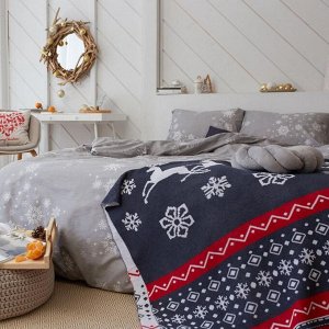 Постельное белье новогоднее LoveLife 2сп Star 175*215см,200*225см,50*70см-2штуки
