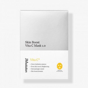JM SOLUTION SKIN BOOST VITA C MASK 1.0 30ml*10ea Тканевая маска с витамином С