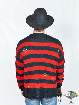 костюм Фредди Крюгера, р-р XXL (свитер, шляпа, перчатка)
