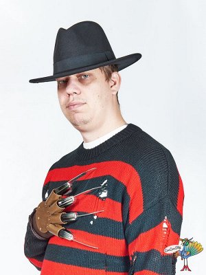 костюм Фредди Крюгера, р-р XXL (свитер, шляпа, перчатка)