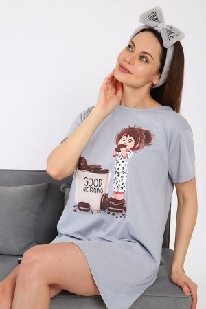 Сорочка Состав: 100% хлопок
Ткань: кулирка
Параметры модели: Рост 170 см, 88-59-90