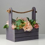 Ящики, флористическое кашпо — с ручкой