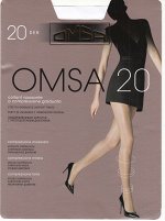 OMSA 20 NEW Колготки женские, тонкие с компрессионным эффектом.