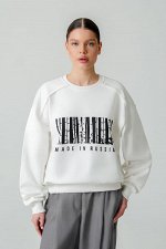 Свитшот женский молочный