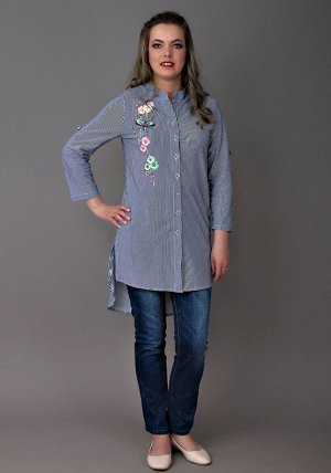 Рубашка Лиза (Узкая полоса) 3-326